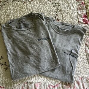Columbia & Browning Gray T-Shirt bundle
